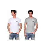 Black et Decker Lot de 2 t-shirts homme manches courtes en coton 140gr/m². Coloris disponibles : Gris