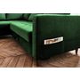 Voir la diapositive 4 : LISA DESIGN Anna - canapé d'angle gauche - 5 places - convertible - en velours