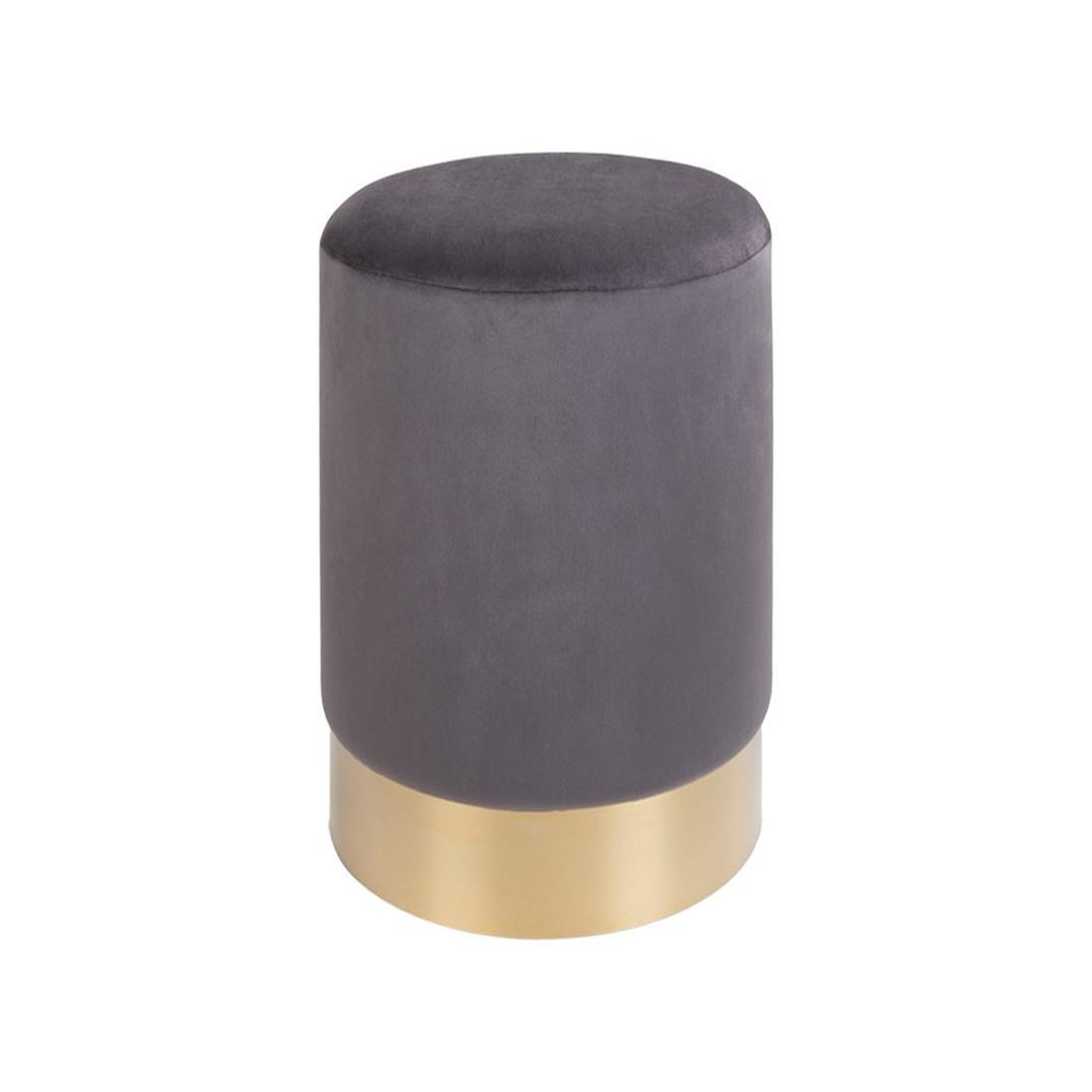 Voir la diapositive 1 : BEST MOBILIER Velana - pouf - en velours