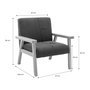 Voir la diapositive 4 : SWEEEK Fauteuil enfant en bois et velours côtelé moutarde. ISAK L 47 x P 43.5 x H 50cm