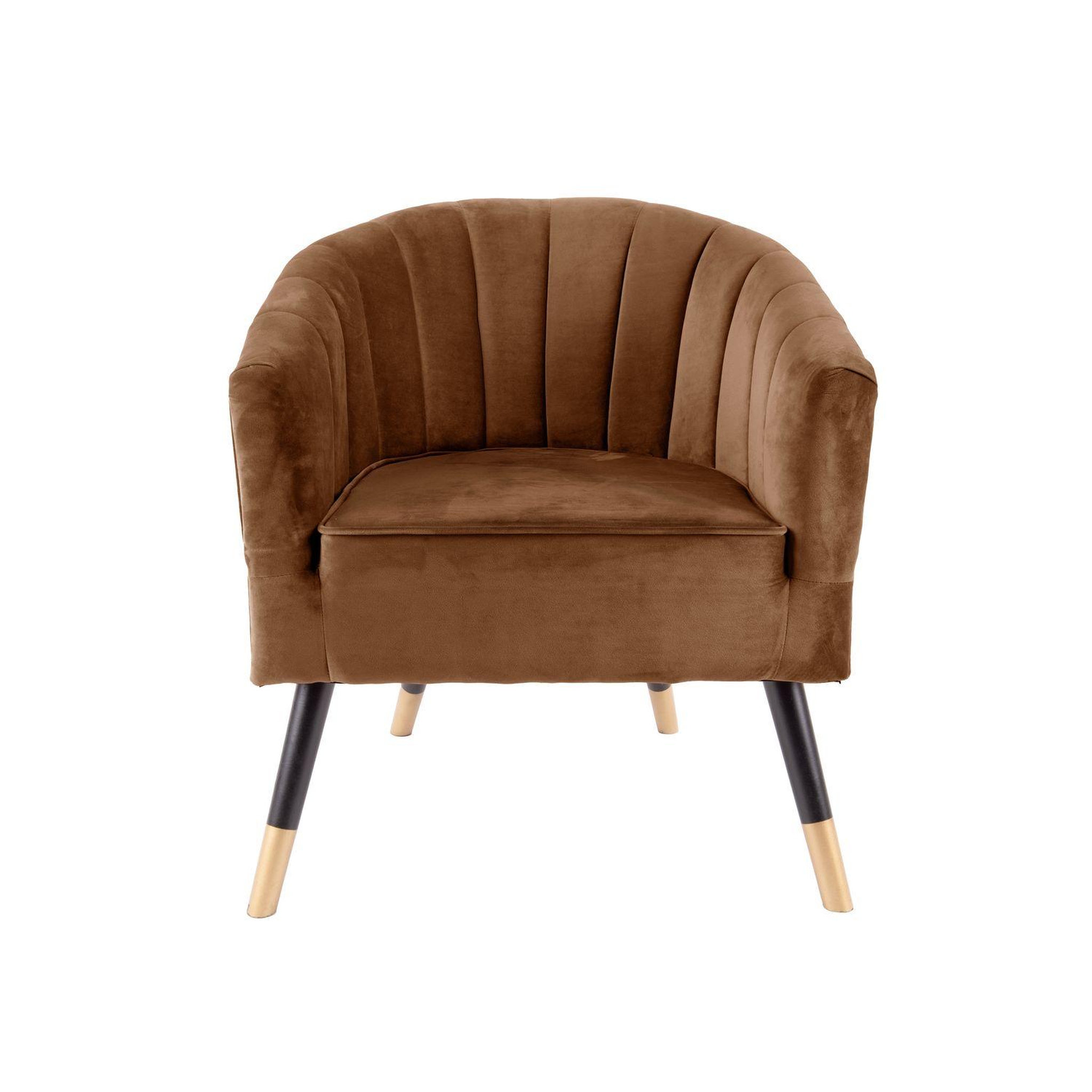 Voir la diapositive 1 : PRESENT TIME Fauteuil Royal en velours - 1 place