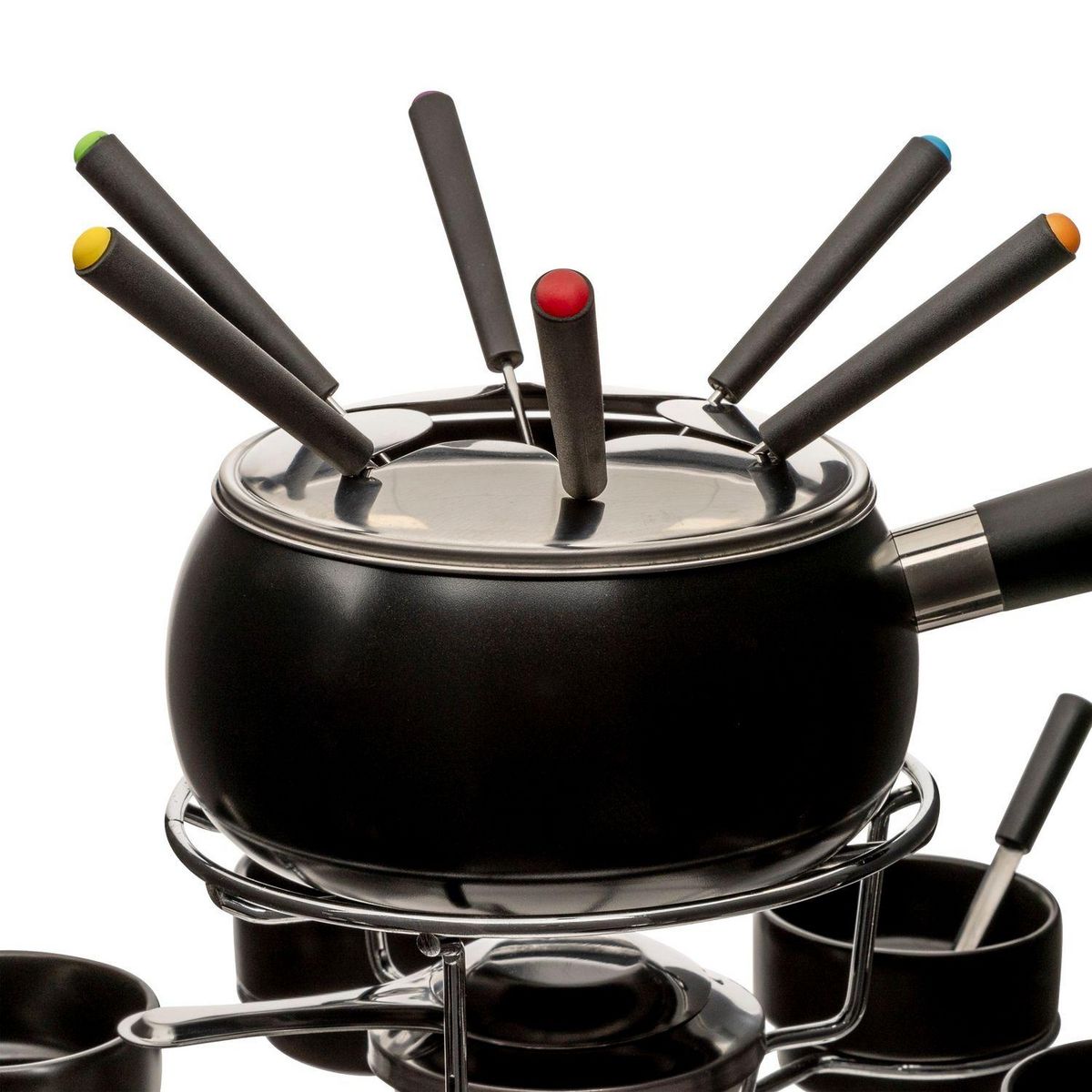 FIVE Service à fondue rotatif 6 personnes - Noir