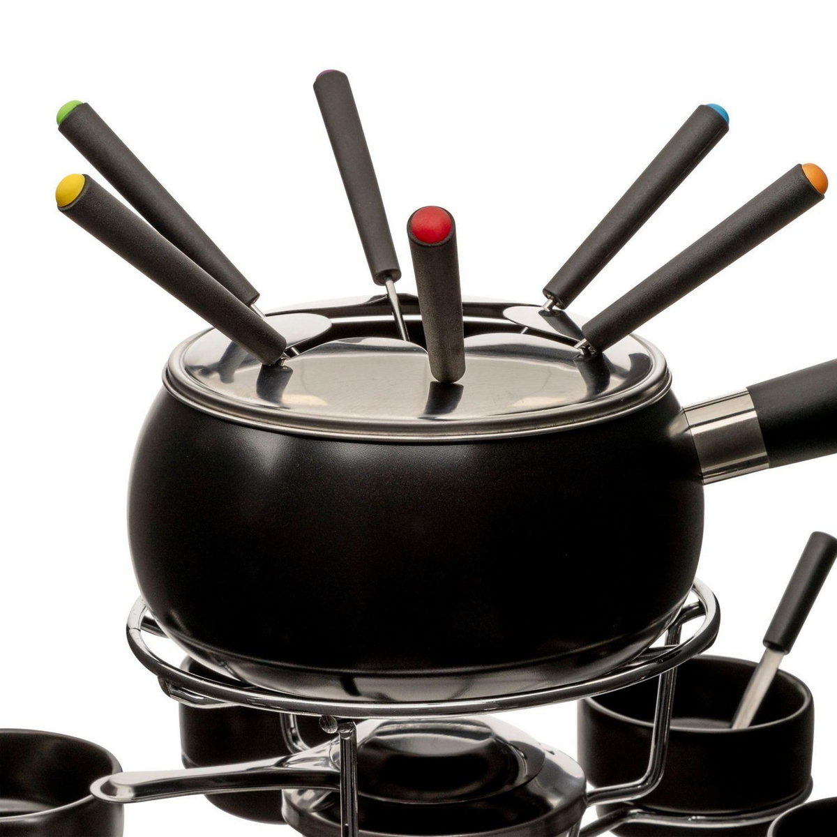 FIVE Service à fondue rotatif 6 personnes - Noir