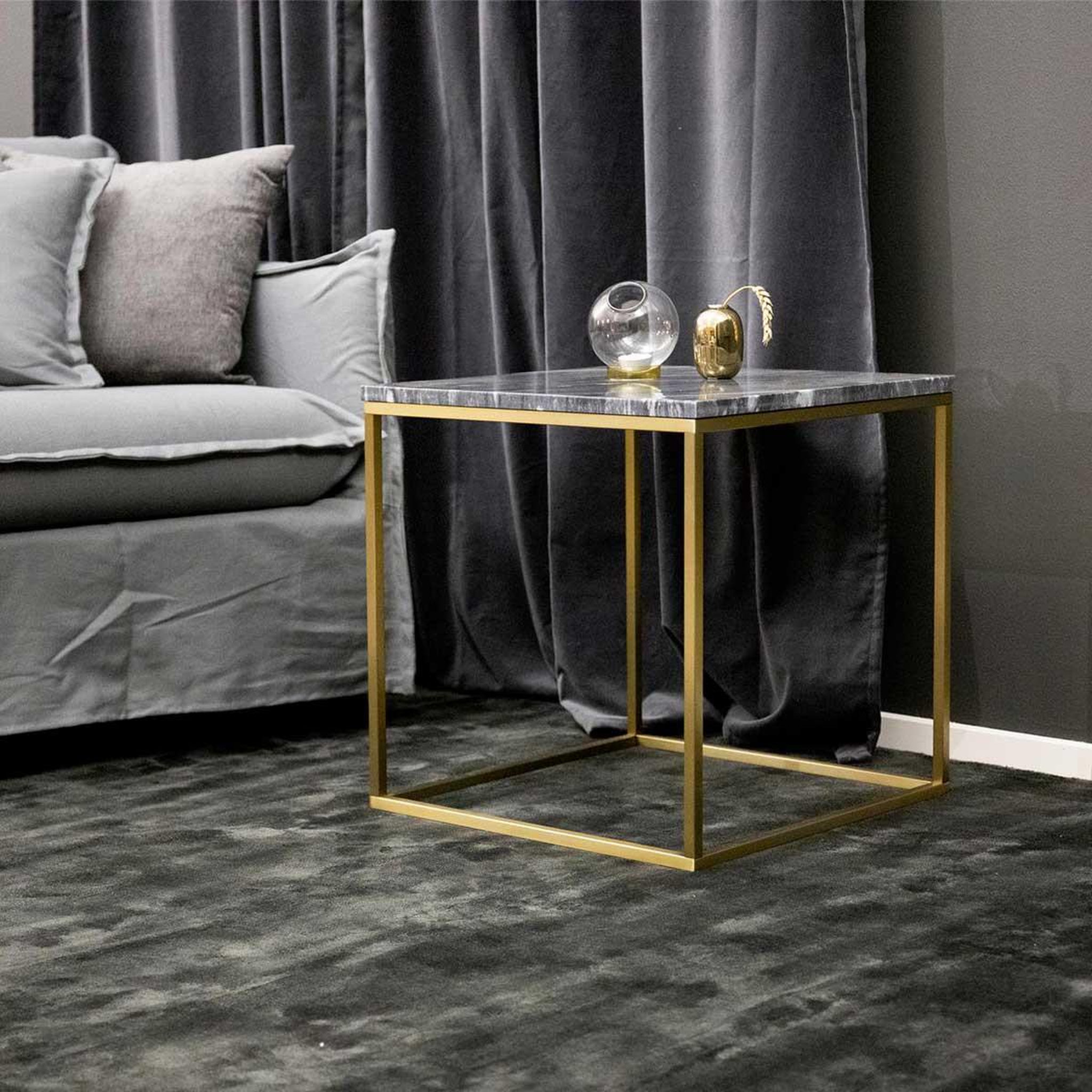 Voir la diapositive 4 : Paris Prix Table basse en marbre  estelle  50cm gris