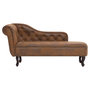 Voir la diapositive 3 : VIDAXL Chaise longue Marron Similicuir daim