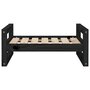 Voir la diapositive 5 : VIDAXL Lit pour chien Noir 65,5x50,5x28 cm Bois de pin solide
