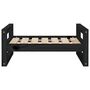 Voir la diapositive 5 : VIDAXL Lit pour chien Noir 65,5x50,5x28 cm Bois de pin solide