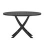 Voir la diapositive 2 : Paris Prix Table de Jardin Ronde  Kenya  120cm Noir