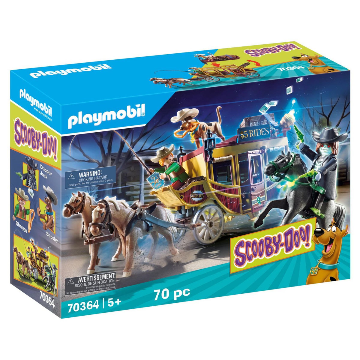PLAYMOBIL 70364 - Scooby doo! - Histoires au Far West