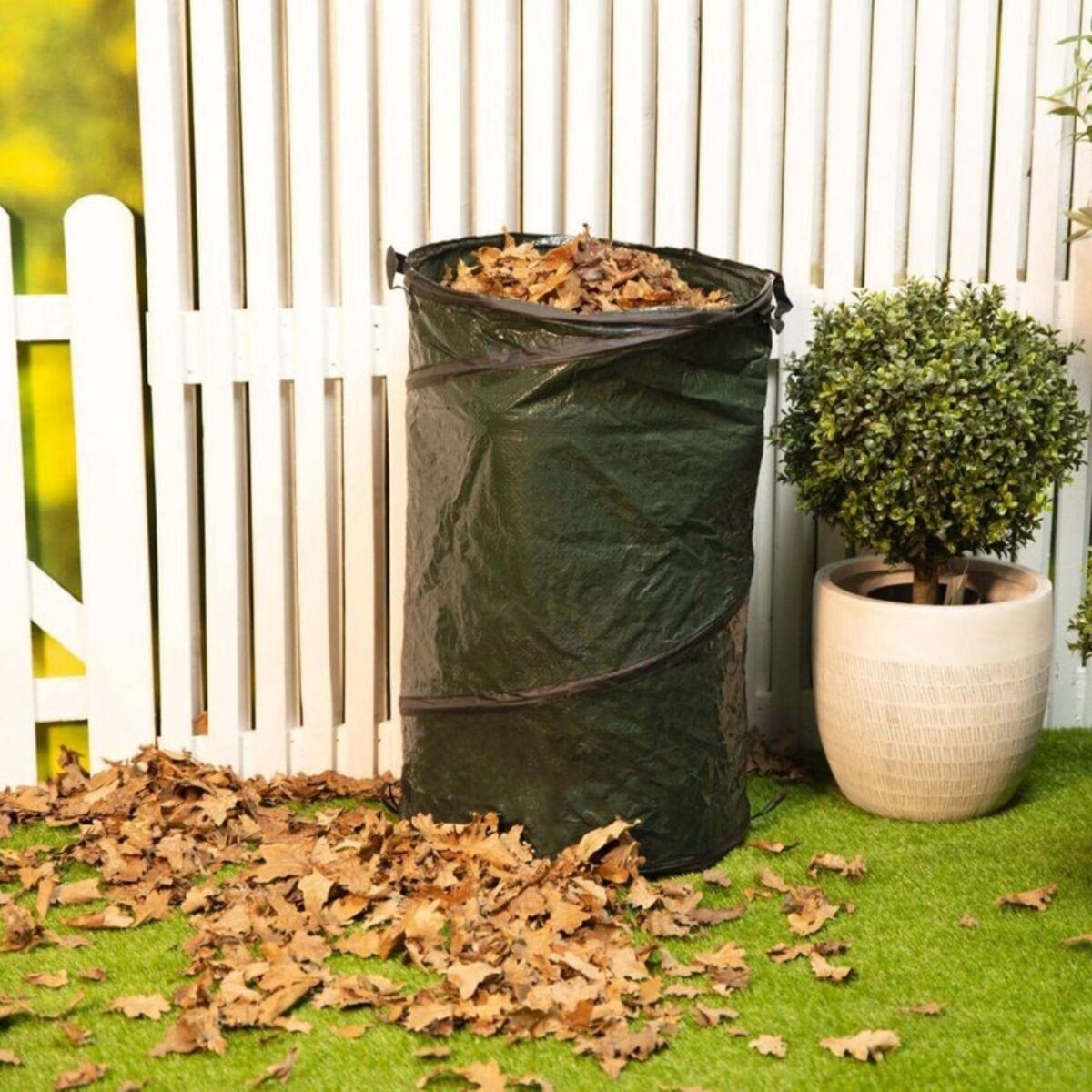 KZ GARDEN Sac de jardin 120 Litres avec Poignées Pliable Jardinage Dechets Verts Compost KZ GARDEN
