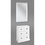 Voir la diapositive 3 : Paris Prix Commode 6 Tiroirs  Lavido  75cm Blanc Laqué