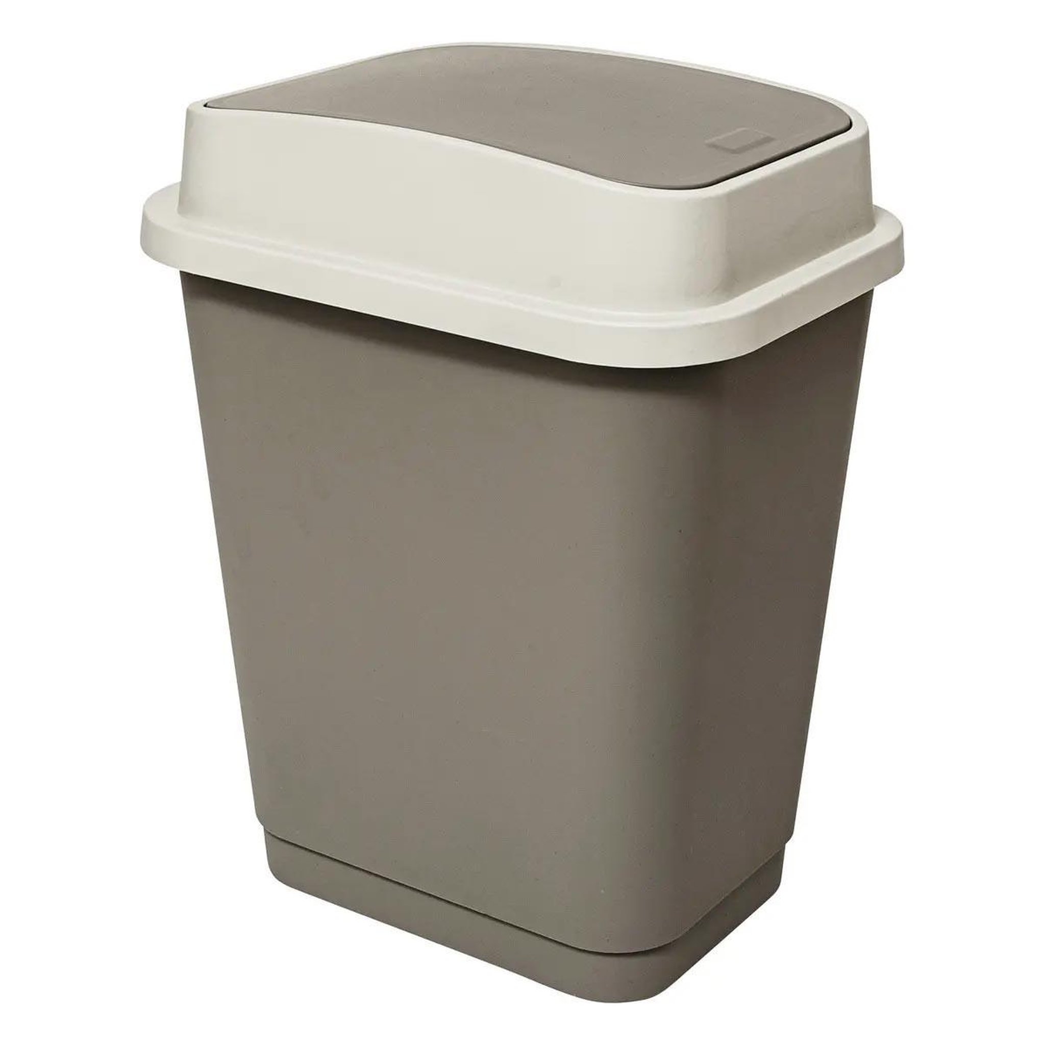 FIVE Poubelle double ouverture  couvercle  25l beige