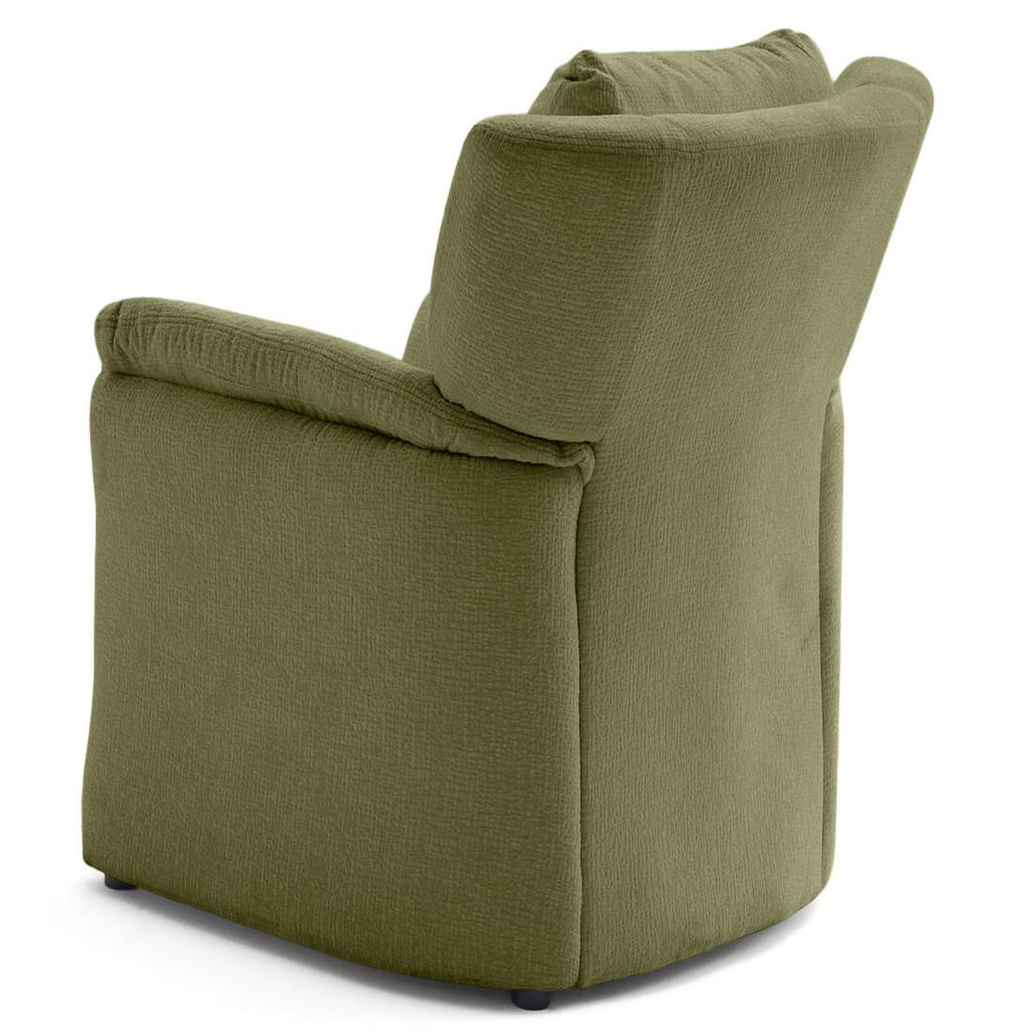 Voir la diapositive 6 : LISA DESIGN Bastille - fauteuil en tissu velours relief