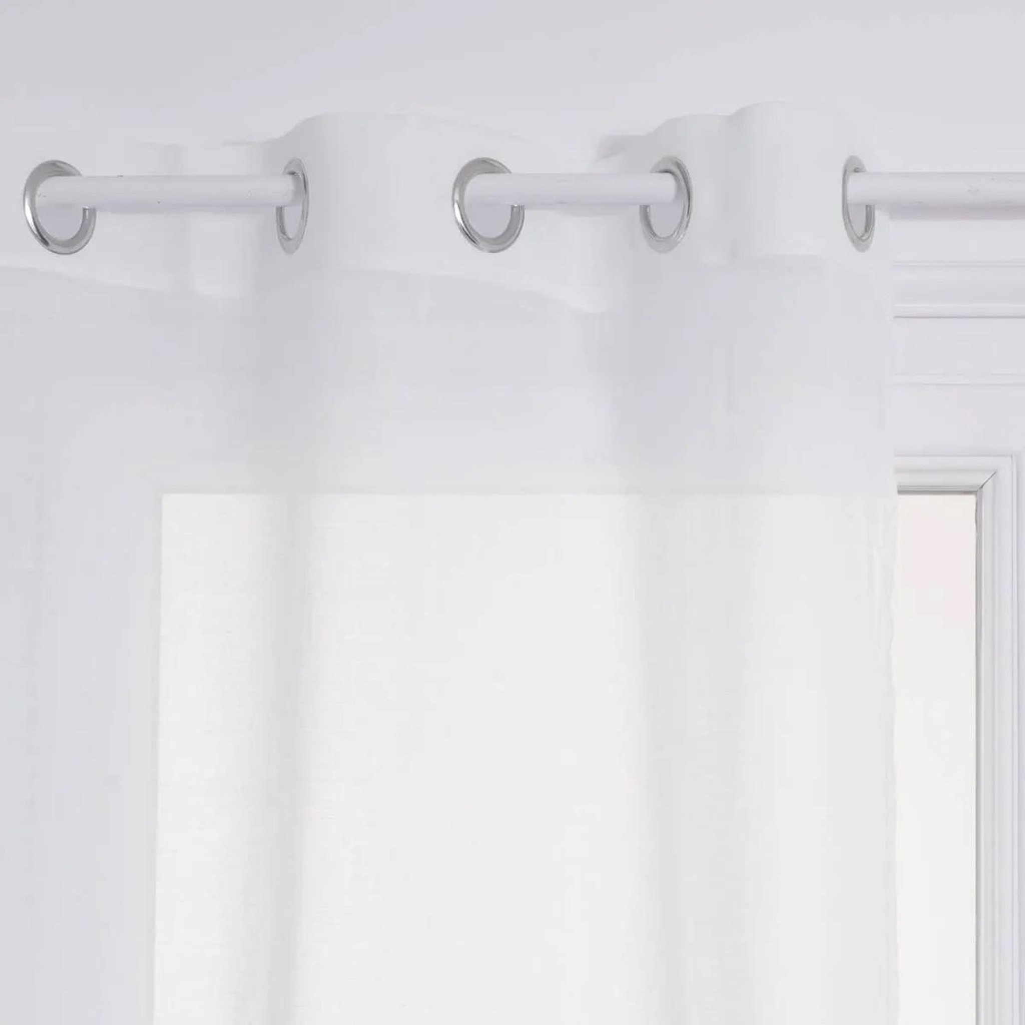 Voir la diapositive 2 : ATMOSPHERA Rideau voilage  ana  140x240cm blanc