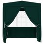 Voir la diapositive 2 : VIDAXL Tente de reception avec parois laterales 2,5x2,5 m Vert 90 g/m^2