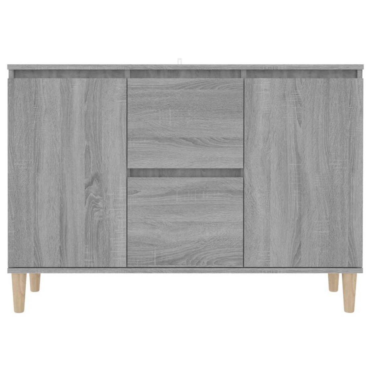 VIDAXL Buffet Sonoma gris 101x35x70 cm Bois d'ingenierie