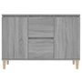 Voir la diapositive 4 : VIDAXL Buffet Sonoma gris 101x35x70 cm Bois d'ingenierie