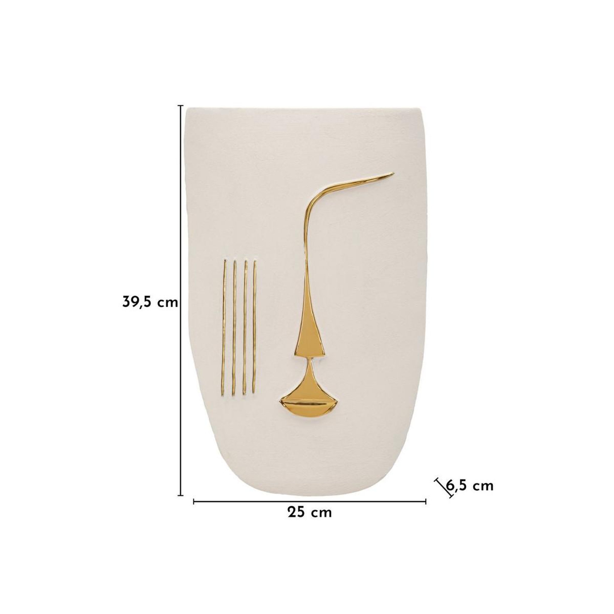 Voir la diapositive 6 : Paris Prix Déco murale en céramique  mumbasa  39cm blanc