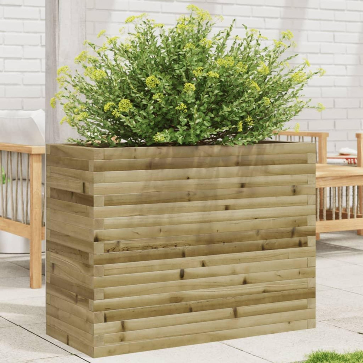 VIDAXL Jardiniere 90x40x68,5 cm bois de pin impregne