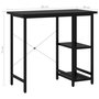 Voir la diapositive 6 : VIDAXL Bureau d'ordinateur Noir 80x40x72 cm MDF et metal