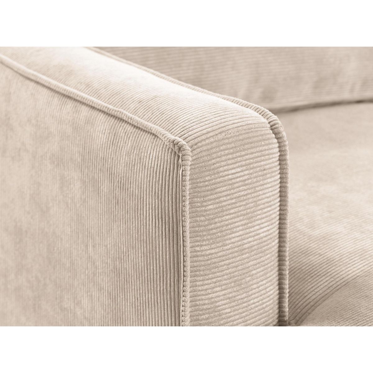 LISA DESIGN Jake - canapé panoramique d'angle droit - convertible avec coffre - 7 places - en velours côtelé