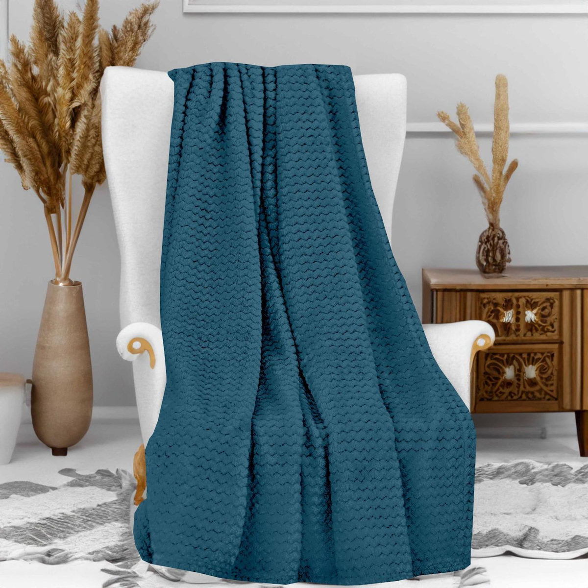 SOLEIL D'OCRE Couverture, Plaid microfibre COCOONING, par Soleil d'Ocre