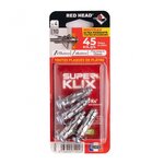 RED HEAD Lot de 4 chevilles Diam. 10 x L.35 mm et vis a expansion RED HEAD, Diam. 6 x L.40 mm