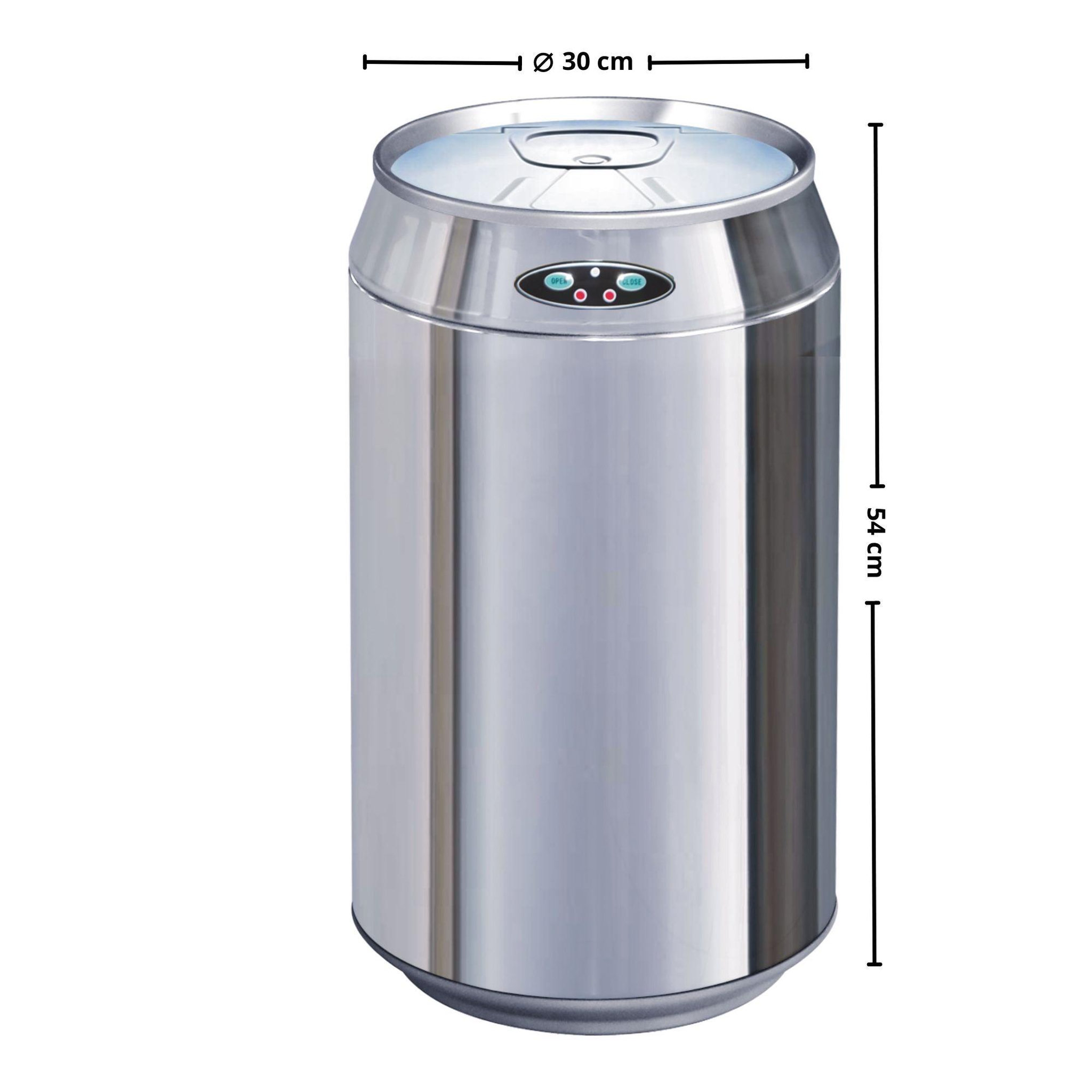 Voir la diapositive 5 : Kitchen move Poubelle automatique 30l inox canette - bat-30lk
