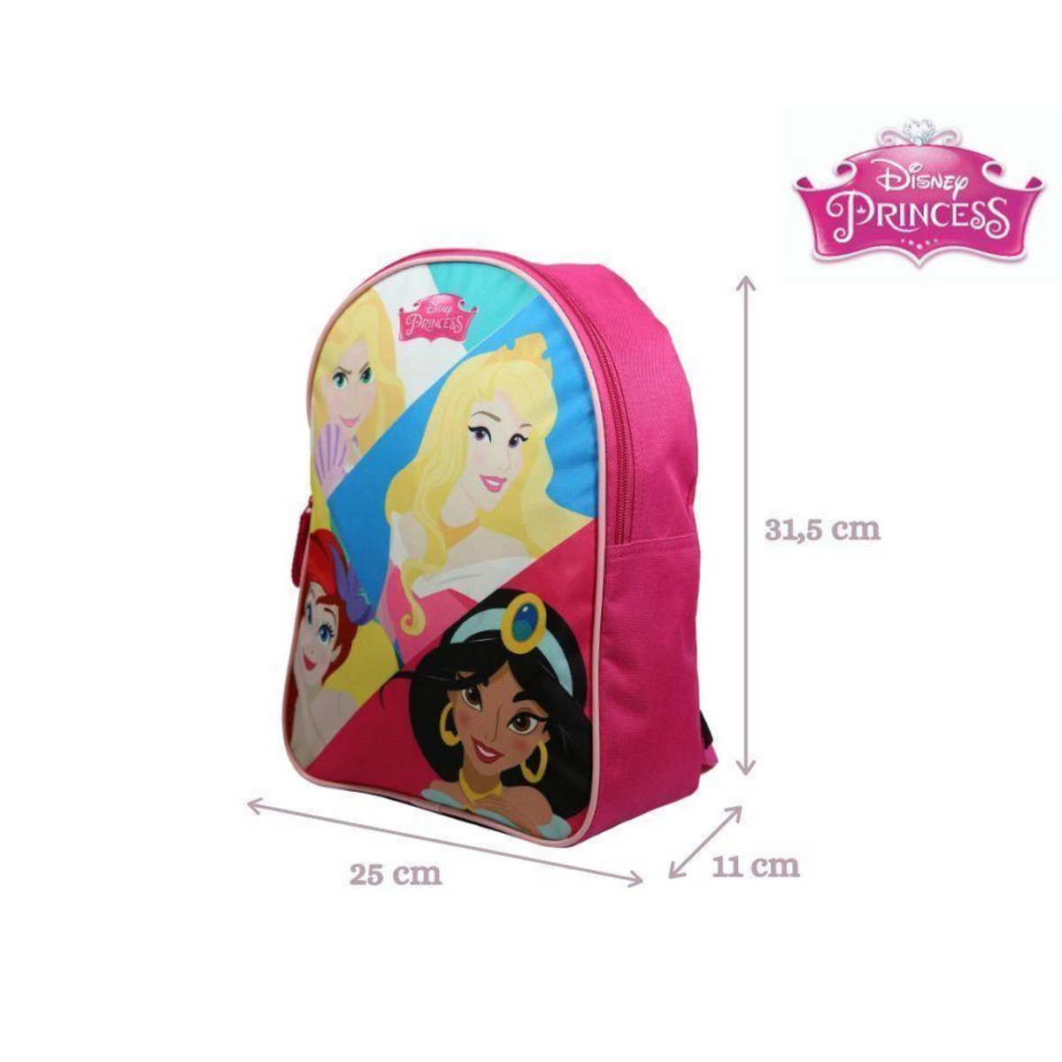 Bagtrotter BAGTROTTER Sac à dos gouter maternelle 31 cm Disney Princesses Rose
