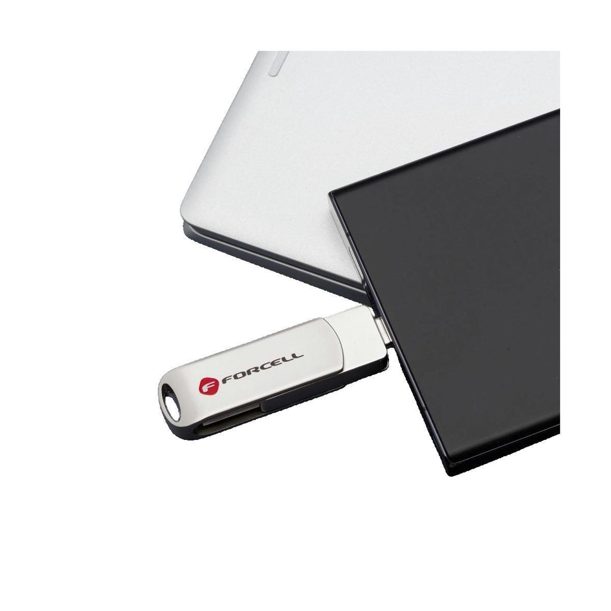 Voir la diapositive 2 : FORCELL Clé USB Forcell F-Data Metal 128 Go