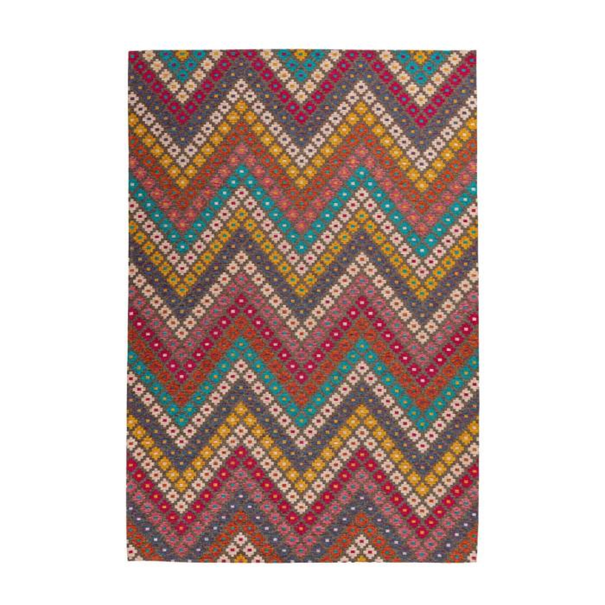 Paris Prix Tapis Tissé Imprimé  Primavera  Multicolore. Coloris disponibles : Multicolore