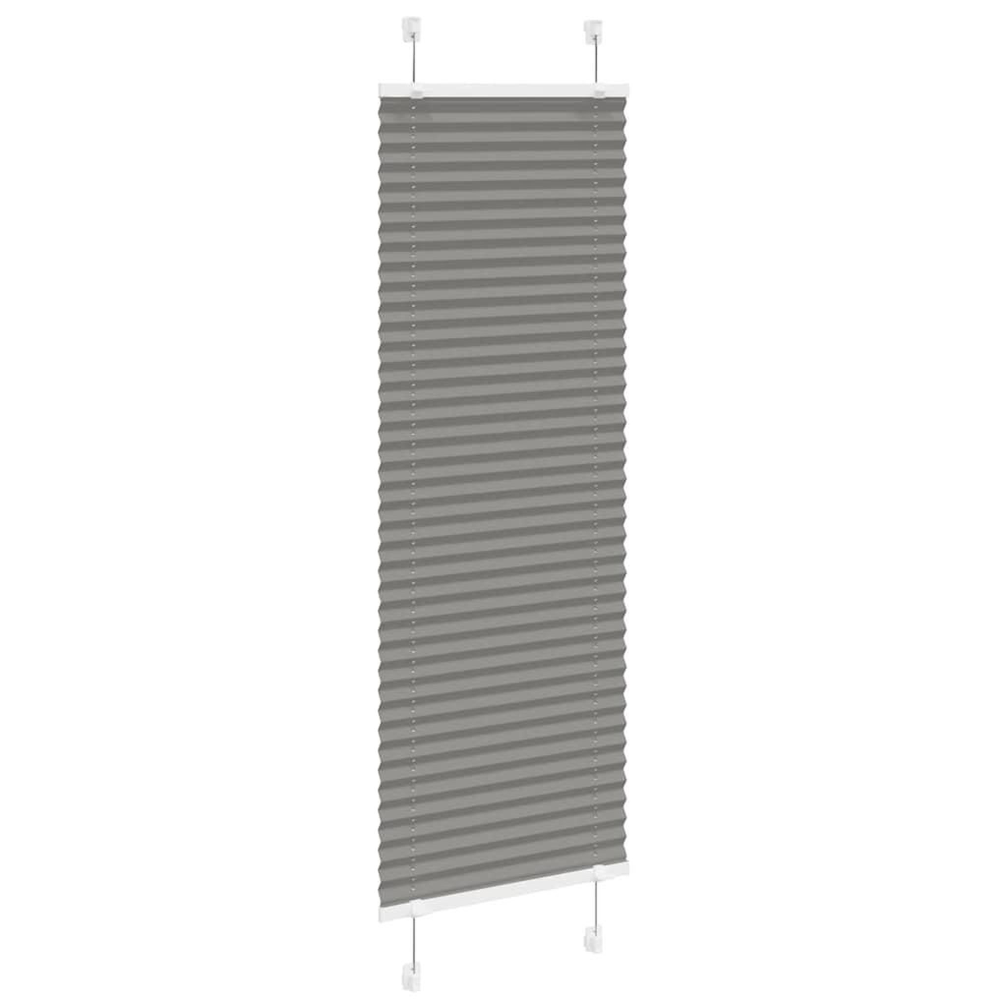 Voir la diapositive 3 : VIDAXL Store plisse anthracite 40x100 cm largeur du tissu 39,4 cm