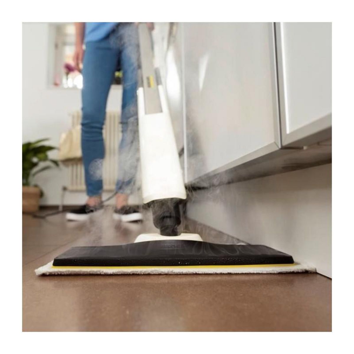 KARCHER Nettoyeur balai vapeur 1600w blanc - SC2UPRIGHTEASYFIXBLANC