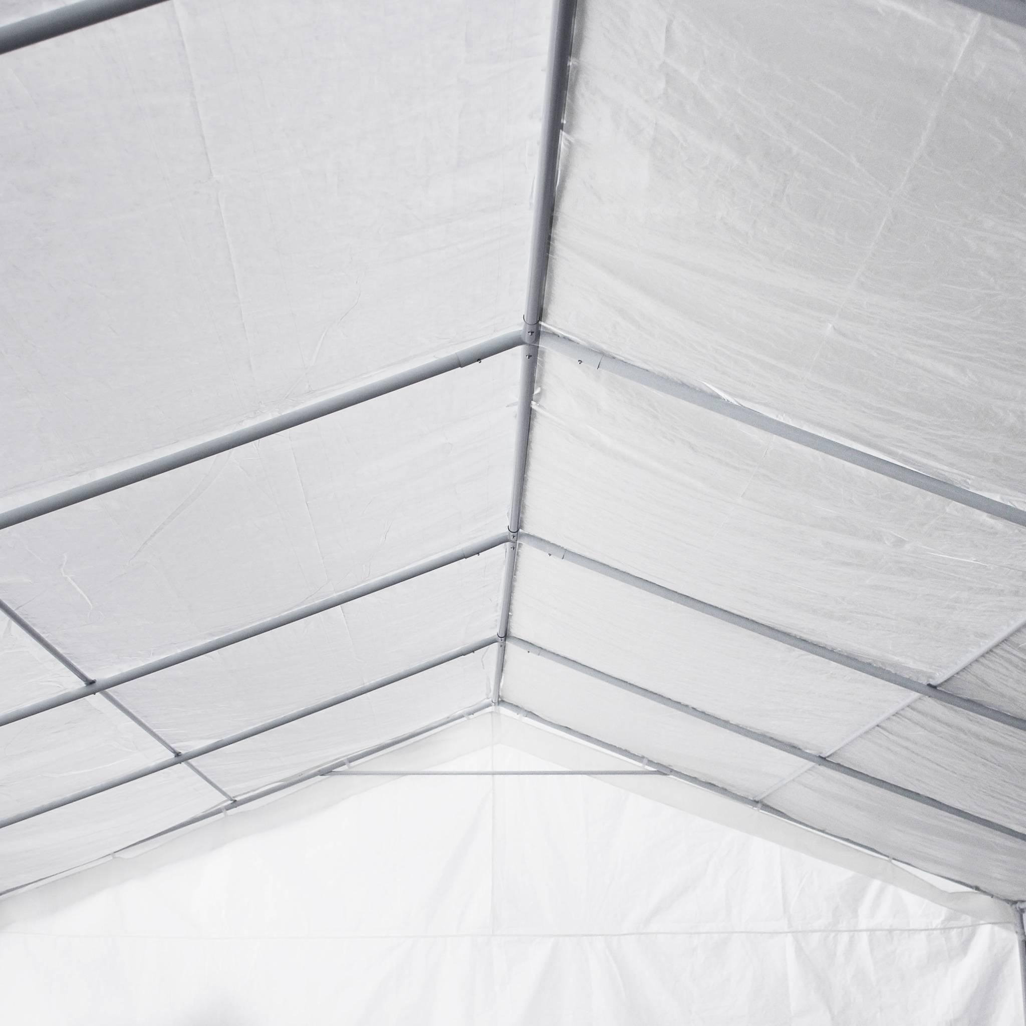 Voir la diapositive 5 : SWEEEK Tente de réception 6 x 12 m - Lutecia -  Blanc - tente de jardin idéale pour réception à utiliser comme pavillon.