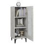 Voir la diapositive 5 : VIDAXL Buffet Gris beton 34,5x34x90 cm Bois d'ingenierie