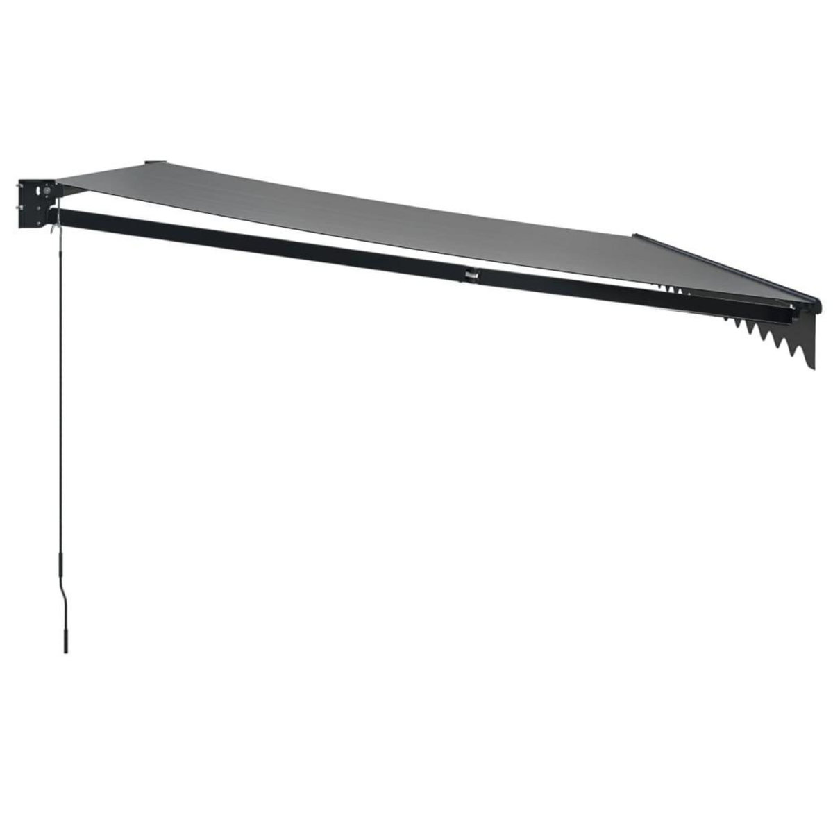 VIDAXL Auvent retractable anthracite 4x3 m tissu et aluminium