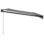 Voir la diapositive 4 : VIDAXL Auvent retractable anthracite 4x3 m tissu et aluminium