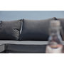 Voir la diapositive 6 : CONCEPT USINE Salon de jardin bas 5 places en aluminium gris foncé FIRA