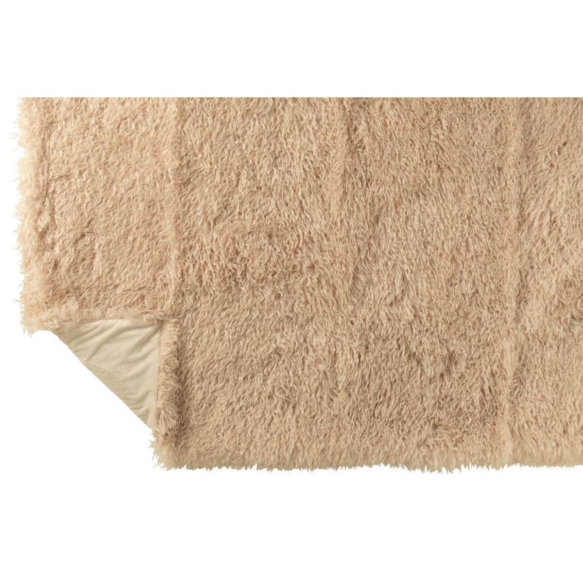 Paris Prix Plaid Imitation Fourrure  Moutie  130x180cm Beige