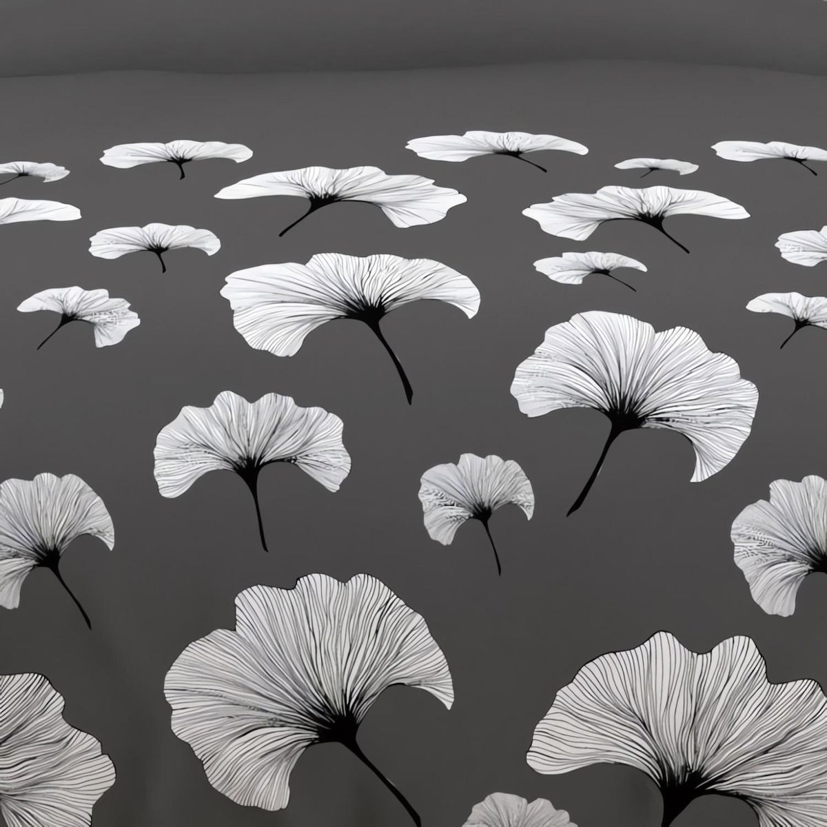 SOLEIL D'OCRE Parure housse de couette en coton 57 fils/cm2 140x200 cm GINKGO, par Soleil d'Ocre