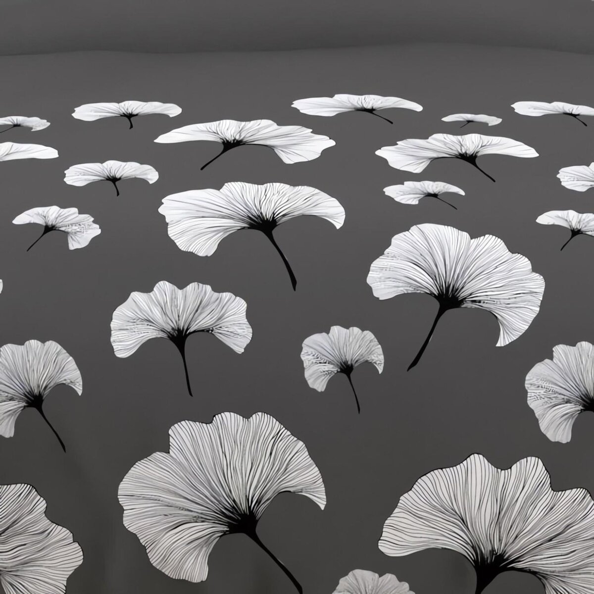 SOLEIL D'OCRE Parure housse de couette en coton 57 fils/cm2 140x200 cm GINKGO, par Soleil d'Ocre