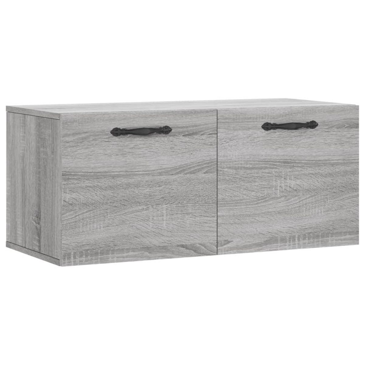 VIDAXL Armoire murale sonoma gris 80x36,5x35 cm bois d'ingenierie