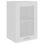 Voir la diapositive 2 : VIDAXL Armoire en verre suspendue Blanc 40x31x60 cm Bois d'ingenierie