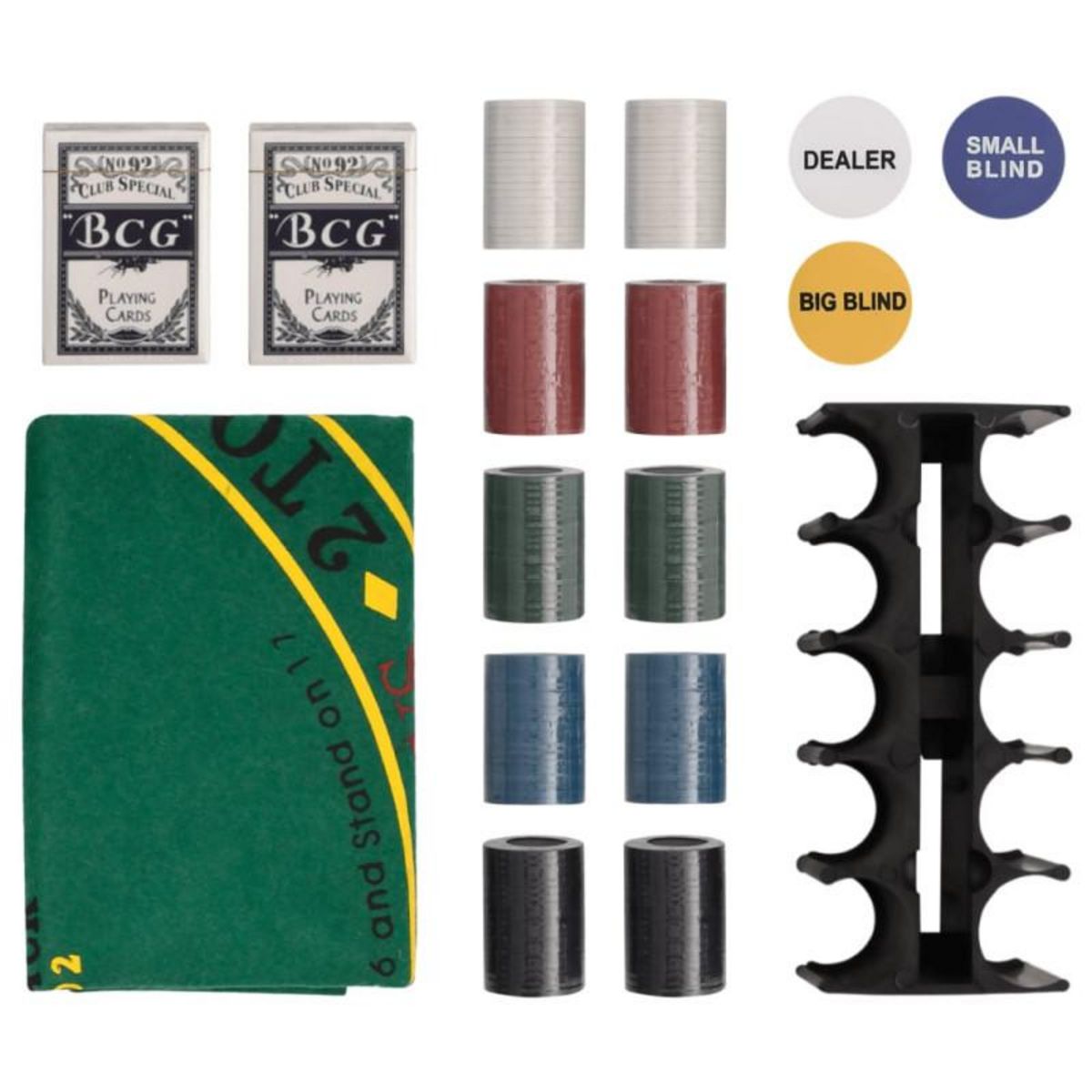 VIDAXL Jeu de jetons de poker 200 pcs 4 g