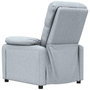 Voir la diapositive 5 : VIDAXL Fauteuil inclinable Gris clair Tissu