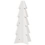 Voir la diapositive 5 : VIDAXL Arbre de Noël en bois pour decoration blanc 49 cm pin massif