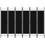 Voir la diapositive 1 : VIDAXL Cloison de separation 6 panneaux Noir 240x180 cm