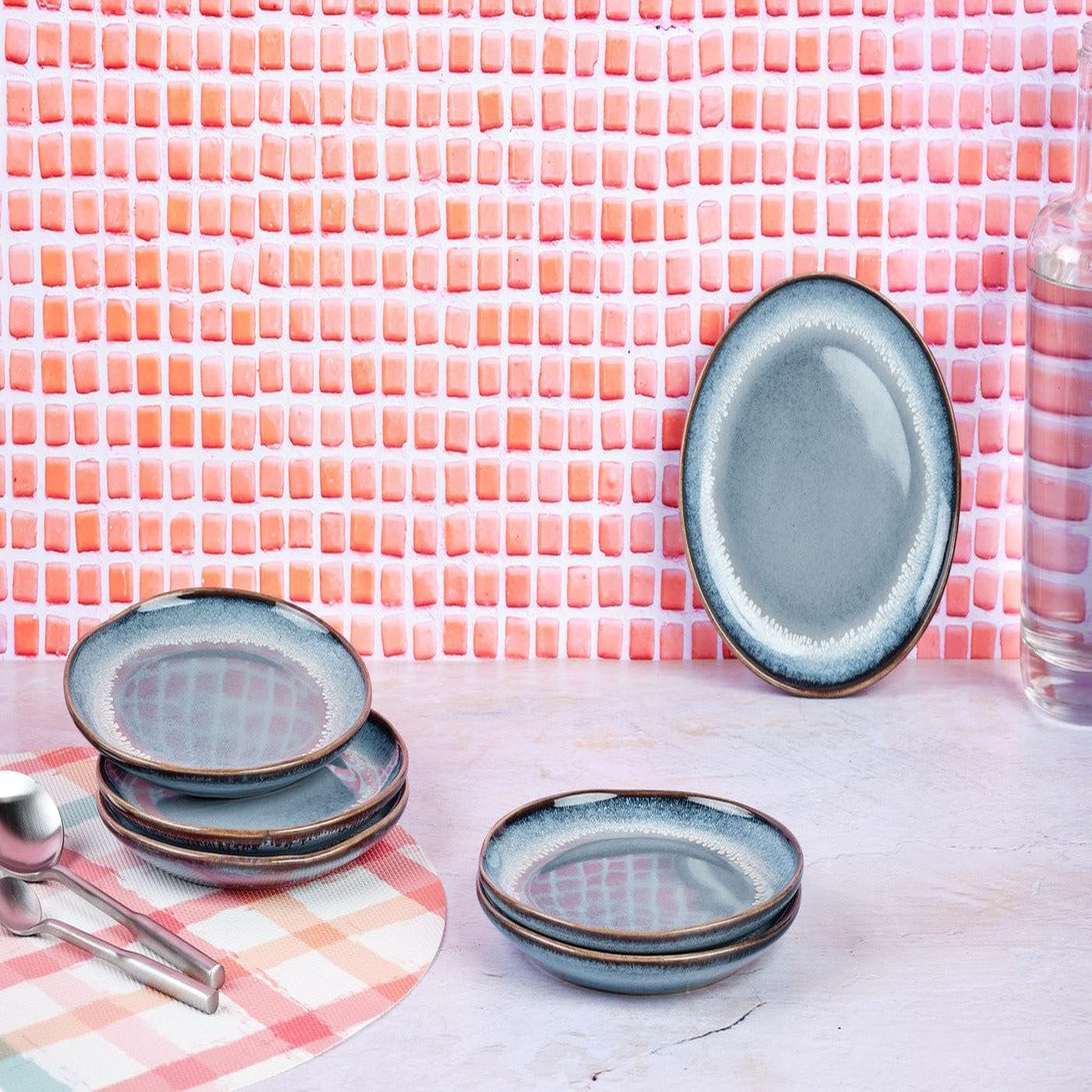 Voir la diapositive 2 : BJORN Assiette genesis ø16,5cm - 6 pièces - mer