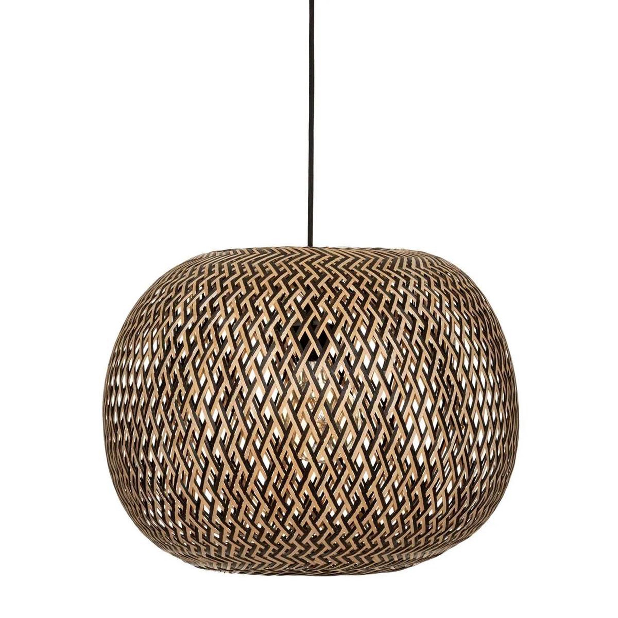 ATMOSPHERA Lampe suspension en bambou  sinai  45cm beige