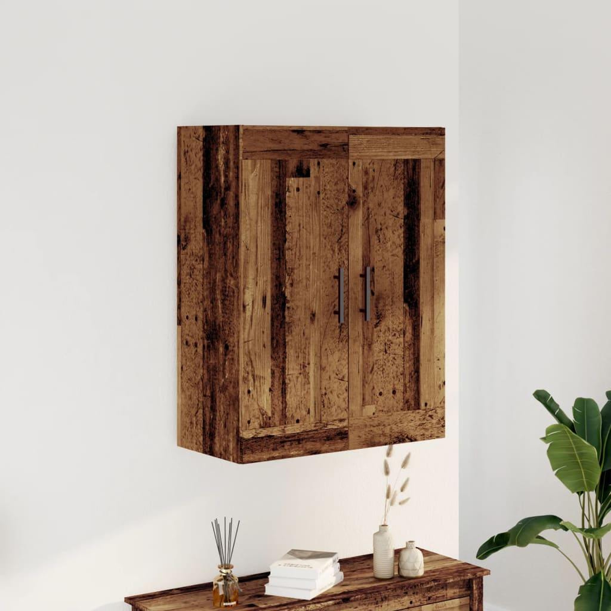 VIDAXL Armoire murale vieux bois 69,5x34x90 cm bois d'ingenierie